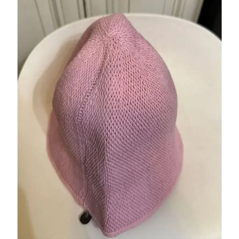 Zara Kids Girls Knit Lightweight Cotton Blend Bucket Hat Pink Size 10-14 NWT